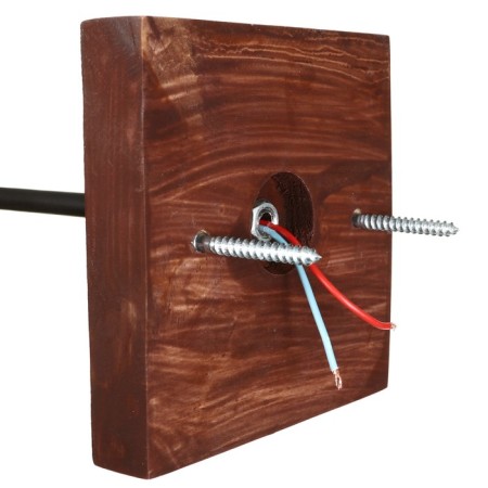 Hugh chandelier 1x60W E27 Brown/Black 27x14x14cm Bayerlux-6