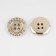 Button, 4 punctures, d = 18 mm, gold color