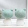Polystone souvenir "Baby with avocado with long legs" set 2 pcs 22x7.5x6 cm