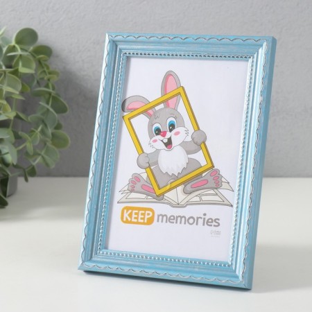 Photo frame Plastic "Blue Style" 10x15 cm, blue-1