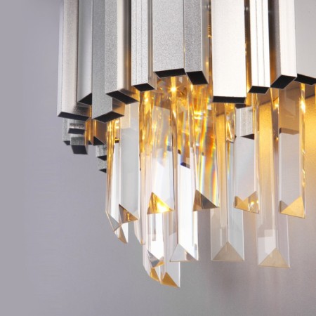 Wall lamp with crystal Piano, 60W, E14, 14x18x35 cm-2