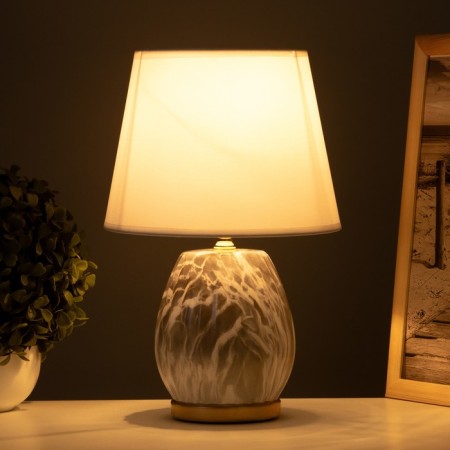 Table lamp "Valeria" 1x40W E14 Black/White 20x20x31cm-1