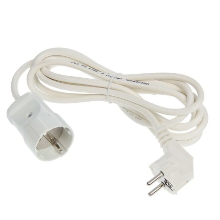 UNIVERSAL USh-16 extension cord, 1 outlet, 3 m, 16 A, 3500 W, PVS 3x1 mm2, with salary, white