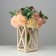 Kashpo wooden 14 × 14 × 26 cm "Lantern High-tech Provence", beige