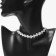 Choker "Pearl" trio, white color, 35 cm