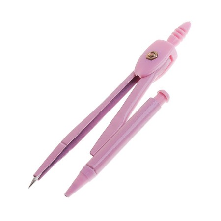 Metal circus 120 mm with a mechanical pencil, in a plastic pencil case, with barrels, mix-4