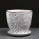 Pot floral abstraction white 5 liters