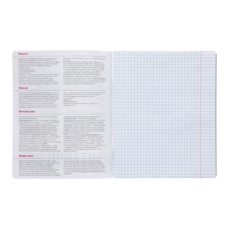 A notebook “Belarbudni”, 48 sheets in the cage “Informatics”, cardboard cover, SoftTouch lamination-2