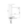 Accoona A9122F shell mixer, 1-crap, silumin, cartridge 35mm, h = 31cm, black