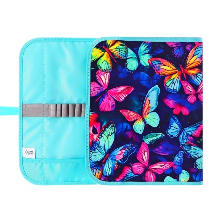 Penal soft twist, 220x460 mm, calligrata "butterflies", on lacing, 37 items, neon-4