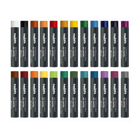 Pastele oil 24 colors, carioca plus, bright opaque colors, watercolor effect, cardboard packaging-1
