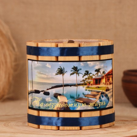 Barrel-cap "For a carefree life", 12x12x12 cm