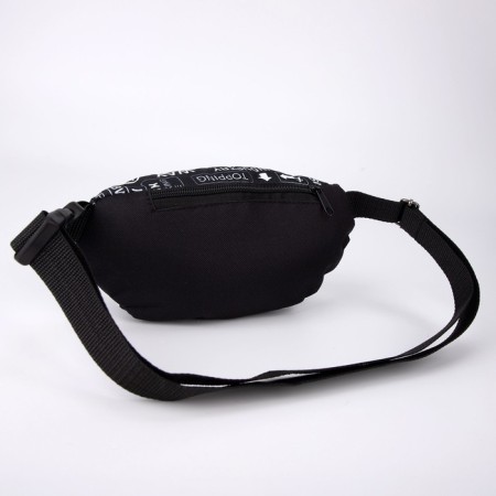 Board belt on lightning, external pocket, black color-1