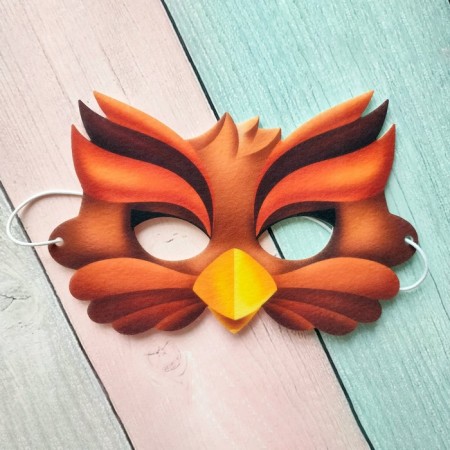 Puppet show. Mask "Owl"