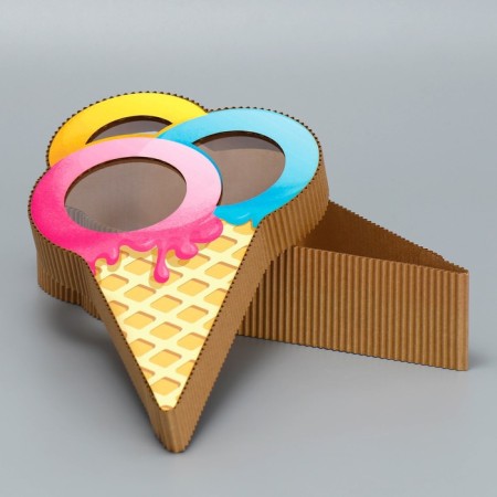 Gift box, confectionery packaging, "ice cream", 14 x 24 x 5 cm-3