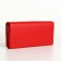 Women's wallet on magnets, red color