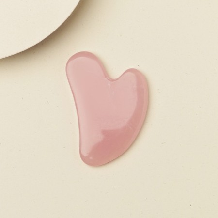 Guasha scraper "bright", painted wood resin, 7 x 4.5 cm.-1