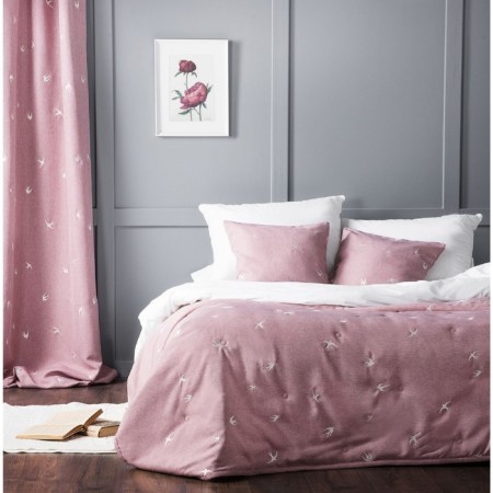 Set "Prime": a bedspread 160 x 220 cm, pillowcase 40 x 40 cm - 2 pcs, pink color