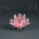 Souvenir glass "Pink lotus on the stand" rotates 5.5x9x9 cm