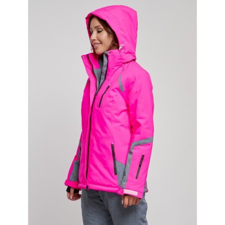 Ski jacket female winter, size 50, pink color-1