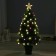 Fibrooptic Christmas tree "light" 90 cm d of the lower tier 50 cm 79 branches