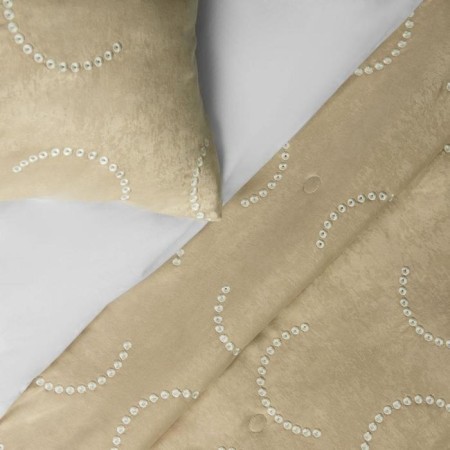 Cover with pillowcases "Jim", size 230x250 cm, beige color-2