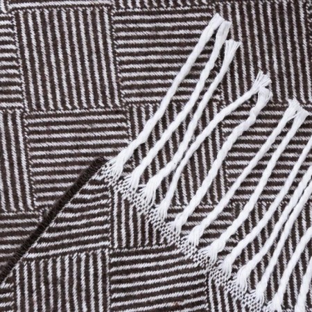 Valencia plaid 140x200 cm, Parquet, brown color-2