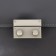 Bag's fastener, 4 × 2.8 cm, pearl silver color