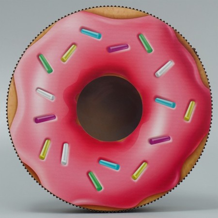 Gift box, confectionery packaging "Donut", 20 x 20 x 5 cm-3