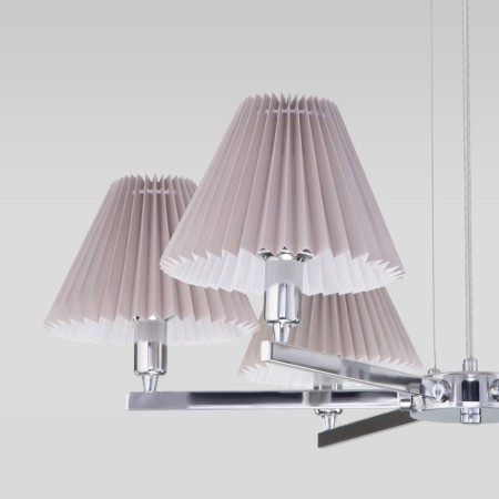 Suspended chandelier with lampshades PEONY, 40W, E14, 73x73x52 cm-2