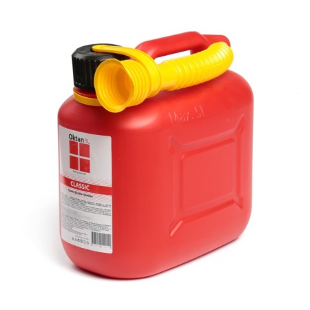 Canister of the fuel and lubricants Oktan Classik, 5 l, plastic, red-6