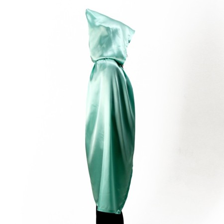 Adult carnival cloak, atlas, mint color 120cm-1