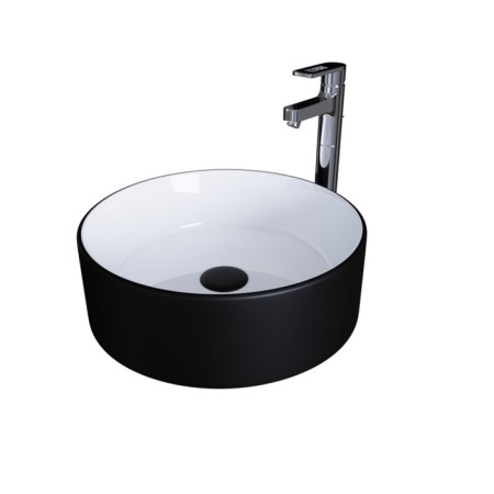 Grossman GR-4040BW sink, round, d = 360 mm, white/black