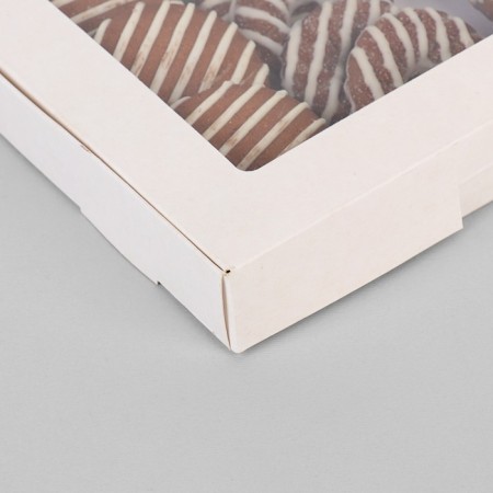 Self -charging box, craft, white, 21 x 21 x 3 cm-1