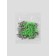 The basis for a keychain on a thread, with a carbine, 6 cm, green, silver, price for 1 piece