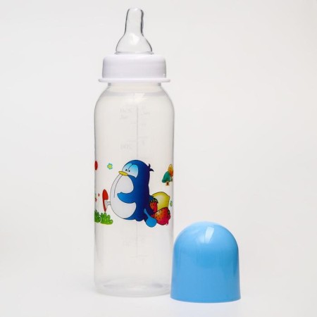 A bottle for feeding "Funny Animals", a classic throat, 250 ml., 3 months, MIX colors-5
