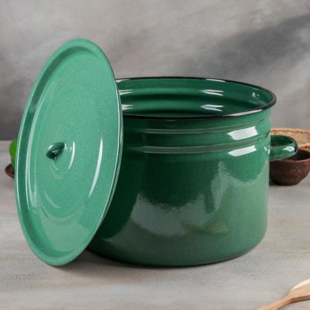 Enameled tank, 18 liters, induction, color mix-1