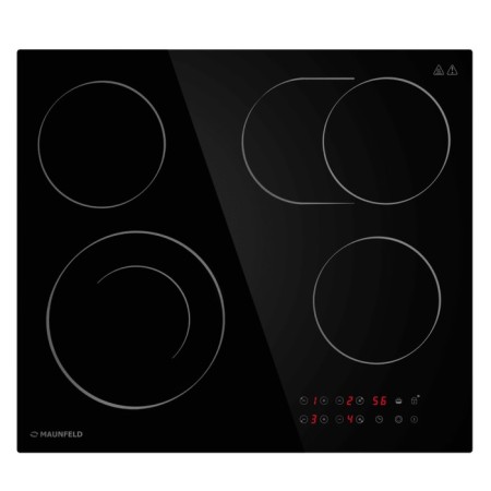 MAUNFELD CVCE594SMDBK Electric Hlect, 4 burners, black