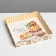 Cookie box, confectionery packaging with PVC lid, “sweet life”, 13 x 13 x 3 cm