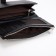 Women's wallet on the button, black color