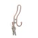 Hook furniture tundra TKT002 Light, three -rod, copper