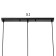Lamp Bayerlux 69932/3 E27 40W Black 50x16x24-124 cm