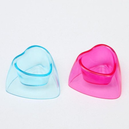 Carno rodent bowl is transparent.7 x 6.7 x 4.3 cm, mix of flowers-2