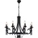 Suspended chandelier Montare 8xe14 40W, size 80x80x74-132 cm, black color black