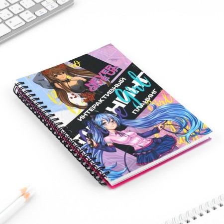 Interactive glider A5, 92 l. Solid cover "Anime Girls"-1