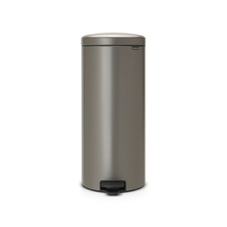 Brabantia Newcon bucket, plastic inner bucket, with pedal, platinum color, 30 liters