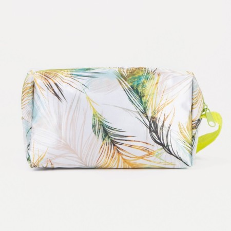 Lightning cosmetic bag, green color-1