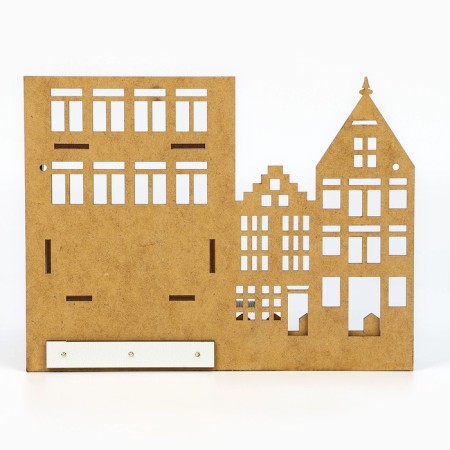 The keybox is wall -mounted with a shelf and a “Home” pocket, a classic, 23 x 17.5 cm.-4