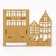 The keybox is wall -mounted with a shelf and a “Home” pocket, a classic, 23 x 17.5 cm.