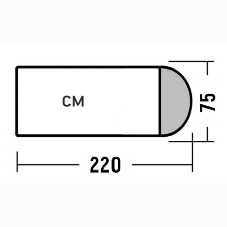 Totem Ember plus sleeping bag, blanket, 1 layer, right, 75x190 cm, +5 ° C-2